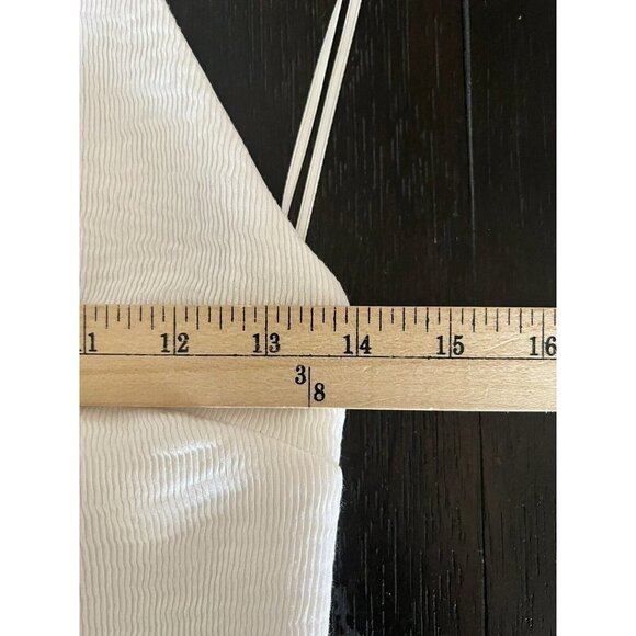 C/MEO Collective Ivory White Dress Size Small EUC Strap Halter Top Asymmetrical - Picture 10 of 11